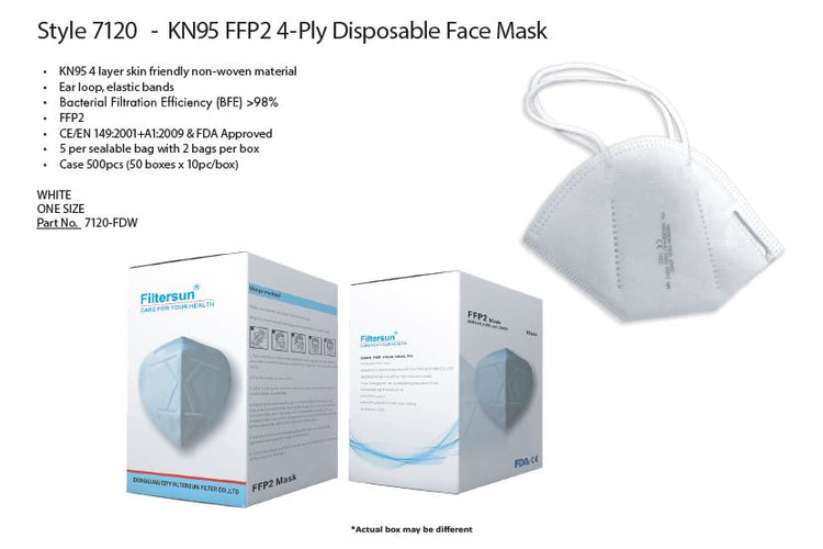KN95 FFP2 4-Ply Disposable Face Mask (10)